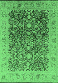 Oriental Emerald Green Industrial Rug, urb3233emgrn