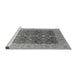 Sideview of Machine Washable Oriental Gray Industrial Rug, wshurb3233gry