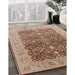 Machine Washable Industrial Modern Sienna Brown Rug in a Family Room, wshurb3233
