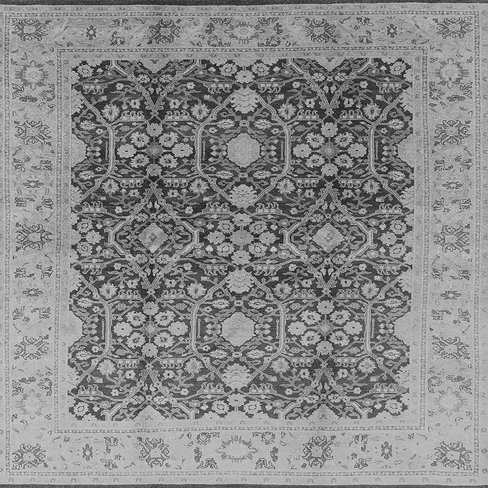 Square Oriental Gray Industrial Rug, urb3233gry