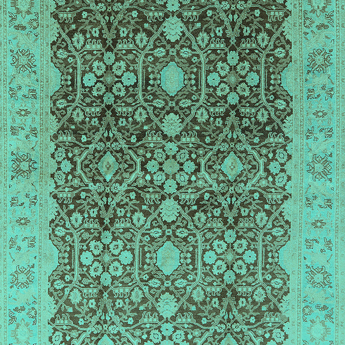 Oriental Turquoise Industrial Rug, urb3233turq