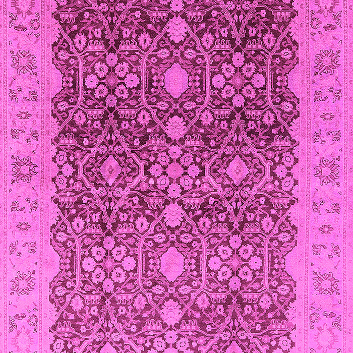 Machine Washable Oriental Pink Industrial Rug, wshurb3233pnk
