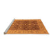 Sideview of Machine Washable Oriental Orange Industrial Area Rugs, wshurb3233org