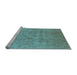 Sideview of Machine Washable Oriental Light Blue Industrial Rug, wshurb3234lblu