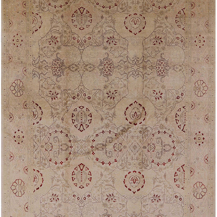 Mid-Century Modern Gold Brown Oriental Rug, urb3234