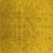 Square Oriental Yellow Industrial Rug, urb3234yw