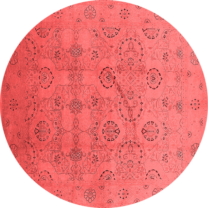 Machine Washable Oriental Red Industrial Rug, wshurb3234red