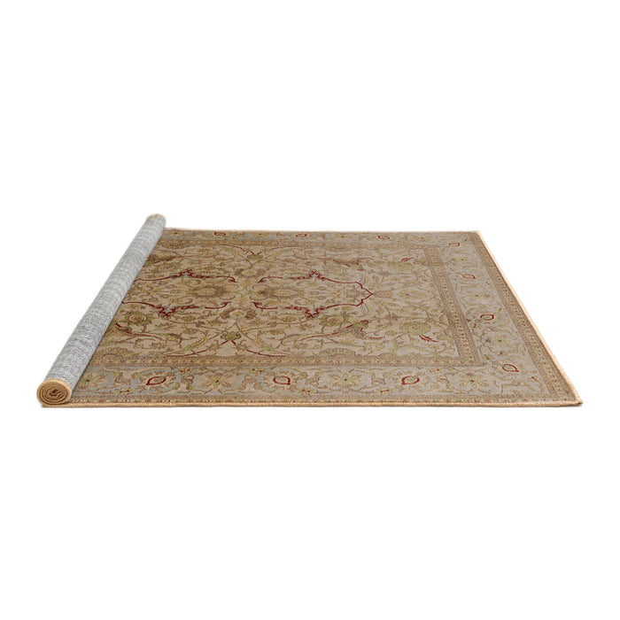Sideview of Machine Washable Industrial Modern Light Brown Rug, wshurb3235