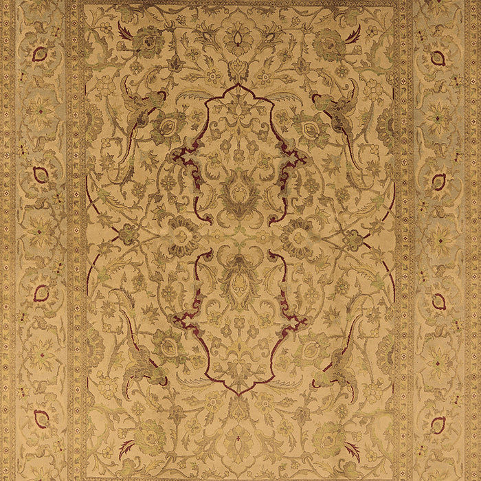 Machine Washable Oriental Brown Industrial Rug, wshurb3235brn