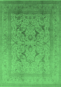 Oriental Emerald Green Industrial Rug, urb3235emgrn