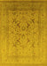 Oriental Yellow Industrial Rug, urb3235yw