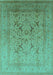 Oriental Turquoise Industrial Rug, urb3235turq