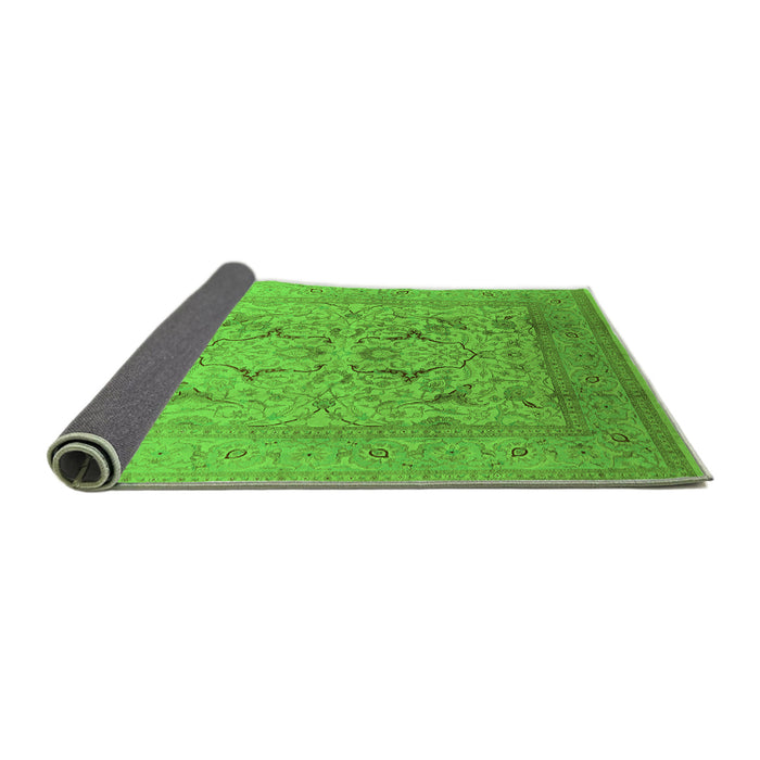 Sideview of Oriental Green Industrial Rug, urb3235grn