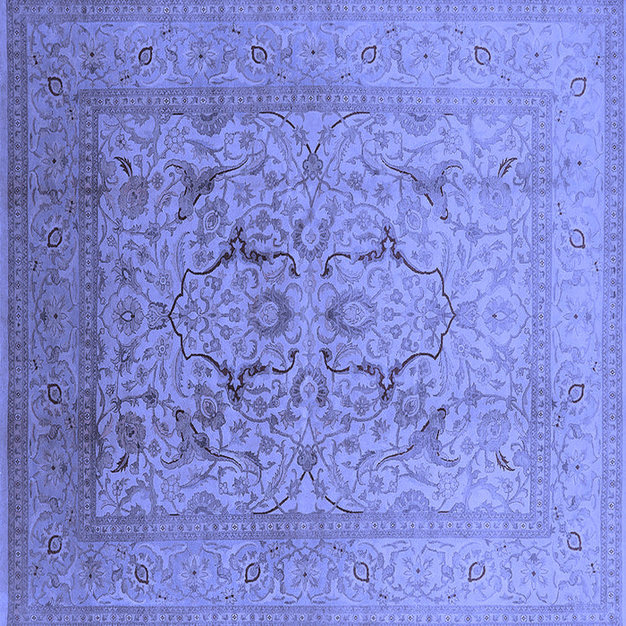 Square Oriental Blue Industrial Rug, urb3235blu