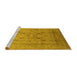 Sideview of Machine Washable Oriental Yellow Industrial Rug, wshurb3235yw