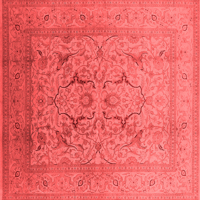 Machine Washable Oriental Red Industrial Rug, wshurb3235red