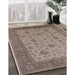 Machine Washable Industrial Modern Camel Brown Rug in a Family Room, wshurb3236