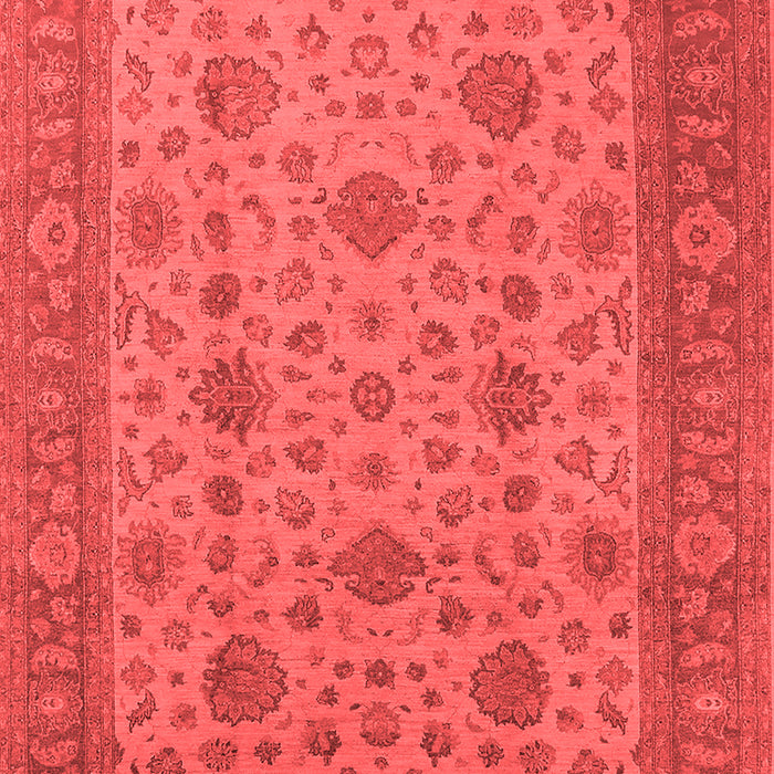 Machine Washable Oriental Red Industrial Rug, wshurb3236red