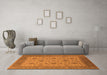 Machine Washable Oriental Orange Industrial Area Rugs in a Living Room, wshurb3236org