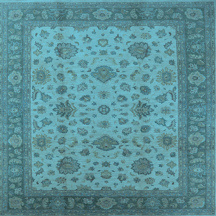 Square Oriental Light Blue Industrial Rug, urb3236lblu