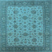 Square Oriental Light Blue Industrial Rug, urb3236lblu