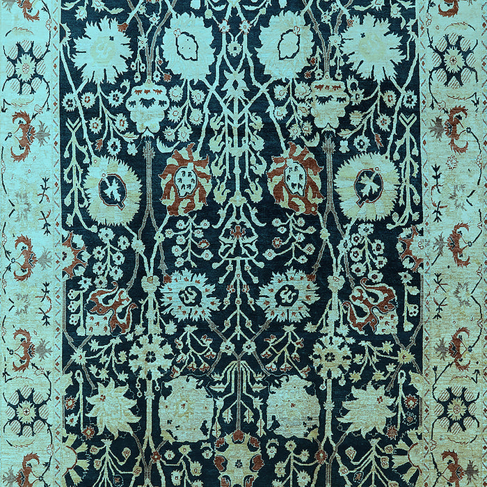 Oriental Light Blue Industrial Rug, urb3237lblu