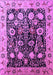 Machine Washable Oriental Purple Industrial Area Rugs, wshurb3237pur