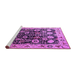 Sideview of Machine Washable Oriental Purple Industrial Area Rugs, wshurb3237pur