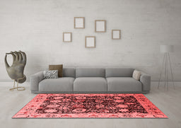Industrial Red Washable Rugs