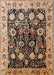 Mid-Century Modern Bakers Brown Oriental Rug, urb3237