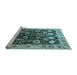 Sideview of Machine Washable Oriental Light Blue Industrial Rug, wshurb3237lblu