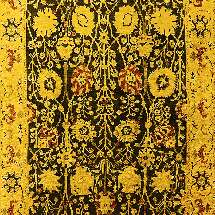 Oriental Yellow Industrial Rug, urb3237yw