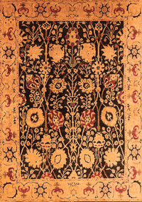 Oriental Orange Industrial Rug, urb3237org