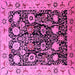 Square Oriental Pink Industrial Rug, urb3237pnk