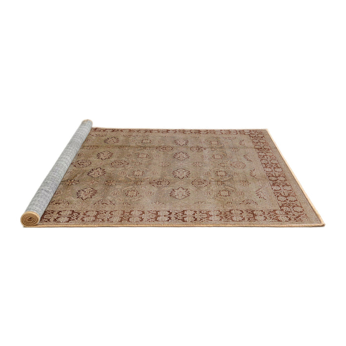Sideview of Machine Washable Industrial Modern Light Brown Rug, wshurb3238