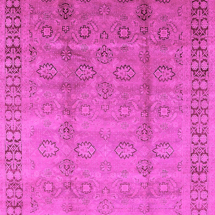Machine Washable Oriental Pink Industrial Rug, wshurb3238pnk