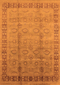 Oriental Orange Industrial Rug, urb3238org