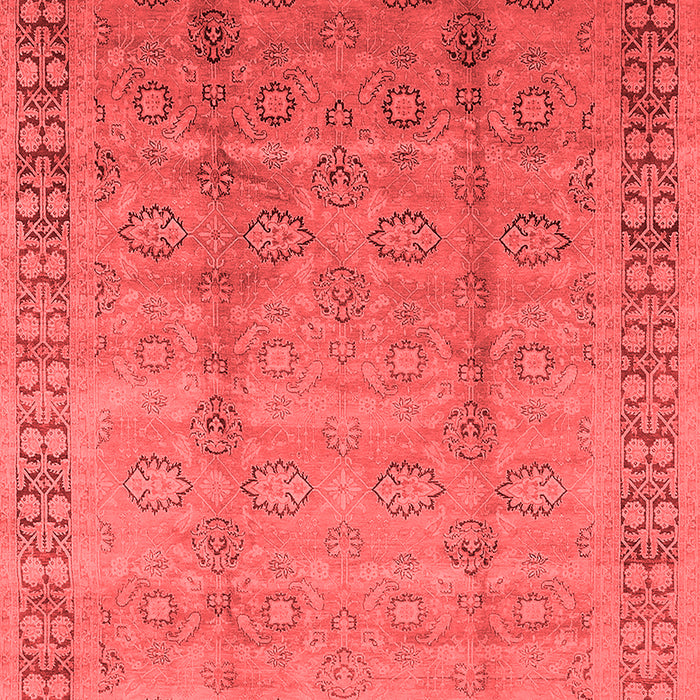 Machine Washable Oriental Red Industrial Rug, wshurb3238red