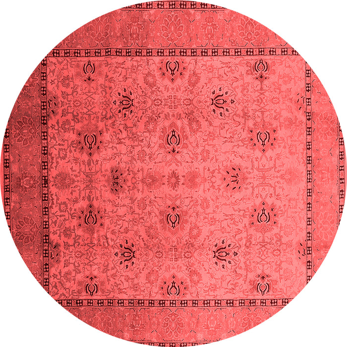 Machine Washable Oriental Red Industrial Rug, wshurb3239red