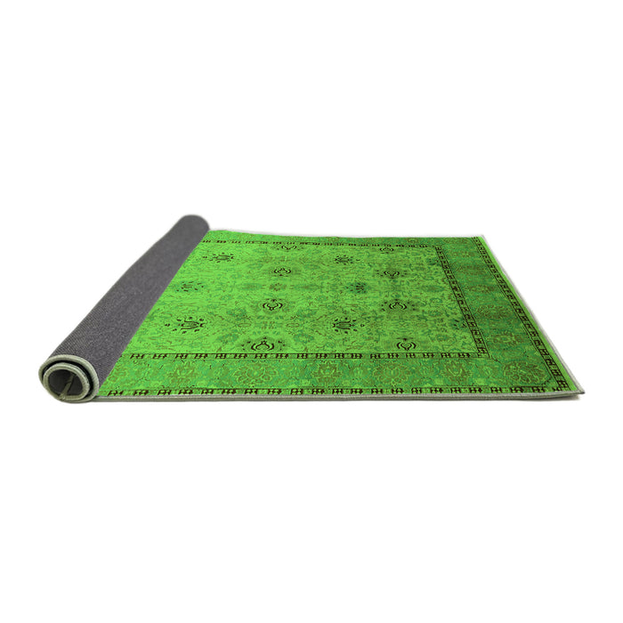 Sideview of Oriental Green Industrial Rug, urb3239grn