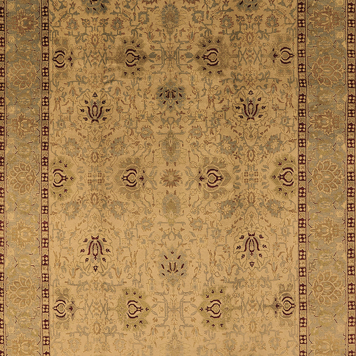 Machine Washable Oriental Brown Industrial Rug, wshurb3239brn