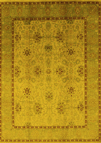 Oriental Yellow Industrial Rug, urb3239yw