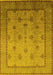 Oriental Yellow Industrial Rug, urb3239yw