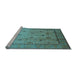 Sideview of Machine Washable Oriental Light Blue Industrial Rug, wshurb3239lblu