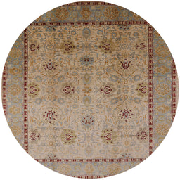 Round Machine Washable Industrial Modern Sienna Brown Rug, wshurb3239