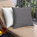 Front View of Mid-Century Modern Urban Square Charcoal Black Throw Pillow, 18 inch by 18 inch, pwurb323