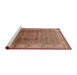 Sideview of Machine Washable Industrial Modern Sandy Brown Rug, wshurb3240