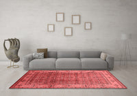 Machine Washable Oriental Red Industrial Rug, wshurb3240red