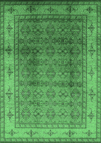 Oriental Emerald Green Industrial Rug, urb3240emgrn