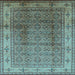 Square Oriental Light Blue Industrial Rug, urb3240lblu